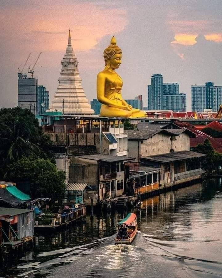 ✨HD009: One of Bangkok's must-see temple Wat Pak Nam and Giant reclining Ganesha temple ✨