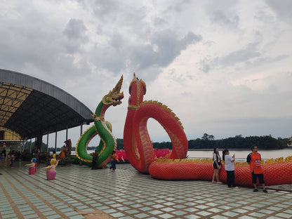 ✨HD009: One of Bangkok's must-see temple Wat Pak Nam and Giant reclining Ganesha temple ✨