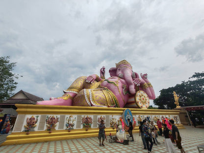 ✨HD009: One of Bangkok's must-see temple Wat Pak Nam and Giant reclining Ganesha temple ✨