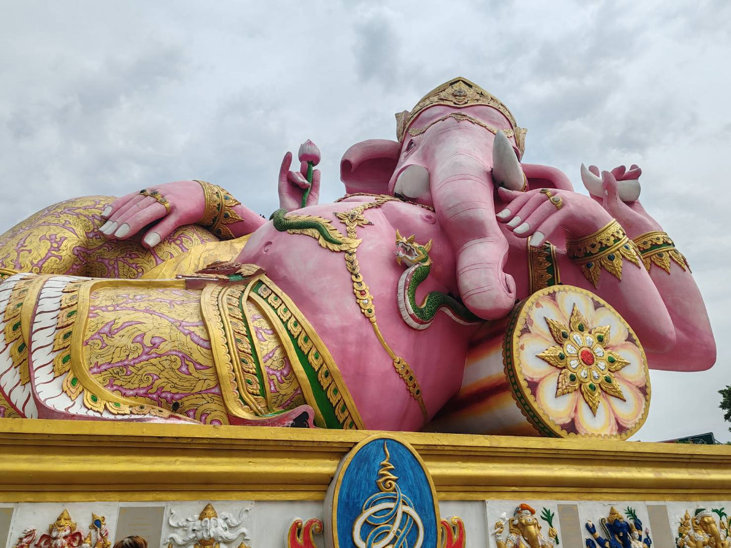 ✨HD009: One of Bangkok's must-see temple Wat Pak Nam and Giant reclining Ganesha temple ✨