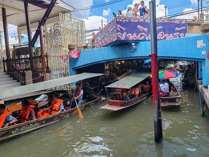 SCT001: Tricycle Ride, Train to Maeklong & Boat at Damnoen Saduak: A Journey Through Thailand’s Timeless Markets
