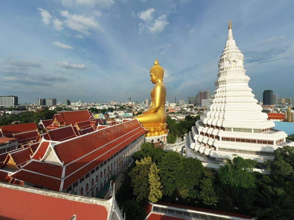 ✨HD009: One of Bangkok's must-see temple Wat Pak Nam and Giant reclining Ganesha temple ✨